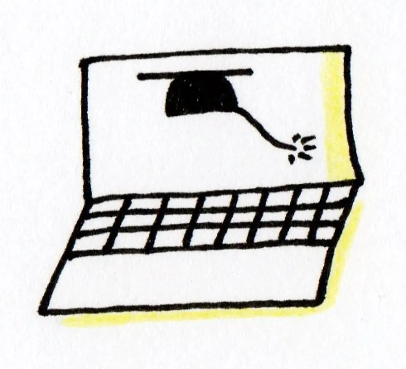 picto représentant l'apprentissage via l'outil numérique